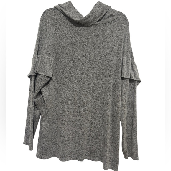 Super Soft Gray Cowl Neck Sweater - Picture 2 of 4